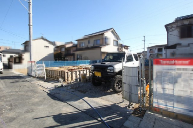 愛宕山南町　新築戸建　3号棟　【全3区画】の外観|建築中　3ＬＤＫ+ＷＩＣ