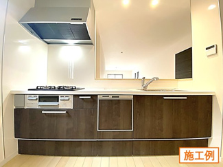 【内観：施工例】 | 相模原市南区麻溝台　新築分譲住宅　全2棟/今回販売1棟（1号棟） | 同施工会社施工例（キッチン）