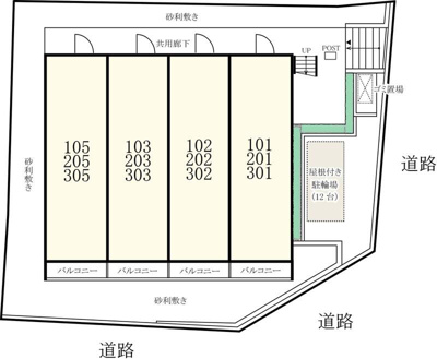 【区画図】 | リブリ・サニーサイド