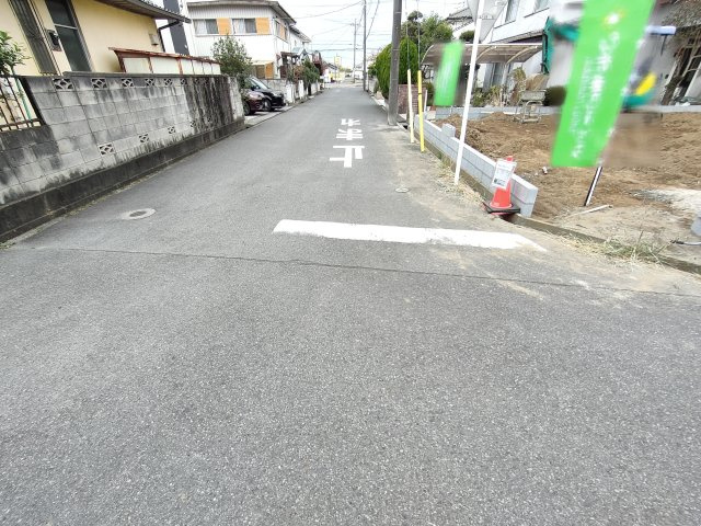 【Livele Garden】　幸手市千塚　第２　全1邸の前面道路含む現地写真|〇前面道路〇
東側6.6m
南側6.5m
閑静な住宅街です（＾＾）
2025年11月撮影
