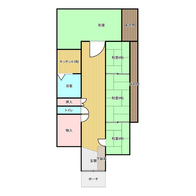 ガレージ付きの住みやすい平家で新生活♪芳賀郡益子町の間取り|※現況優先