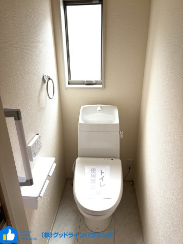 リーブルガーデン多井田3期　2号棟のトイレ|2階もトイレ付