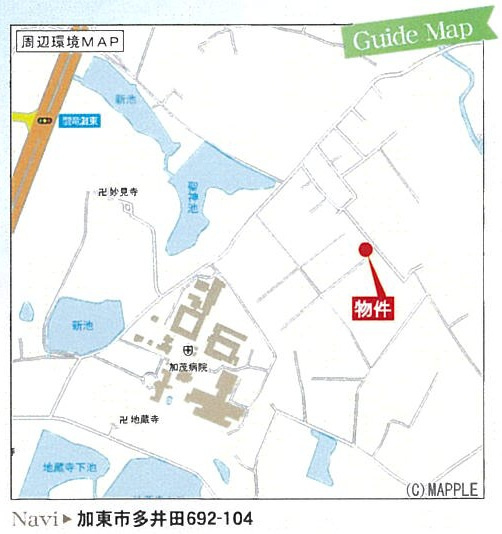 リーブルガーデン多井田3期　2号棟の地図|田園風景広がる閑静な住宅街