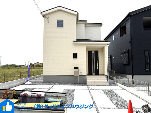 リーブルガーデン多井田3期　2号棟の外観|南側は障害物無く陽当り良好、解放感あり
