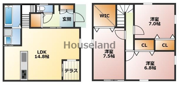 パティオソルの間取り|別部屋参考写真