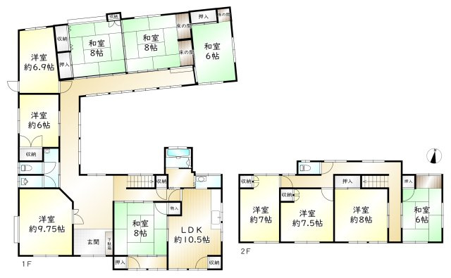 波田　売中古住宅の間取り