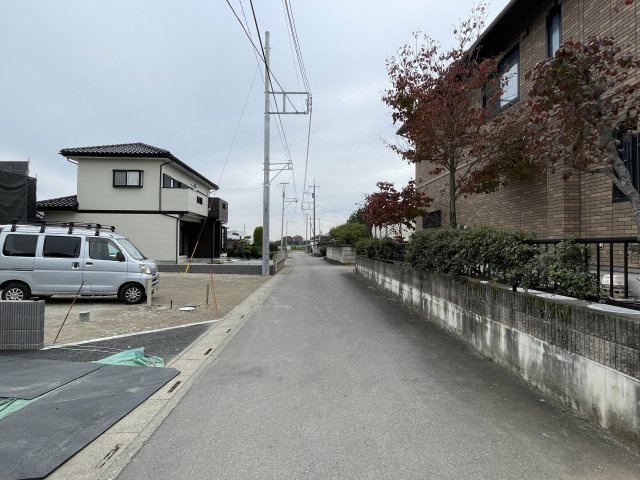 新築戸建・新築建売　上里町大御堂第4　長幡小・上里中の前面道路含む現地写真|前面道路