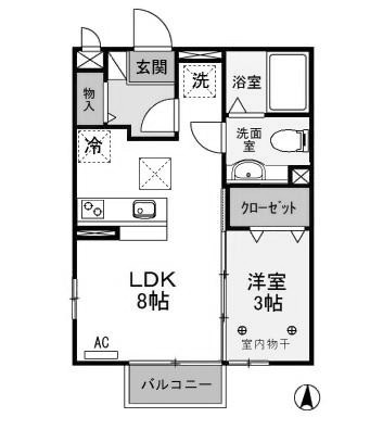 【間取り】 | グリーンハイム　Ａ