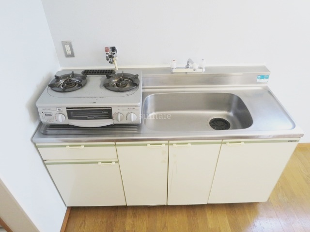 リバーハイツ大澤のキッチン|2口コンロ設置可能のキッチンです！