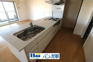 【キッチン】 | ポレスターブロードシティ若松町13階・カド部屋