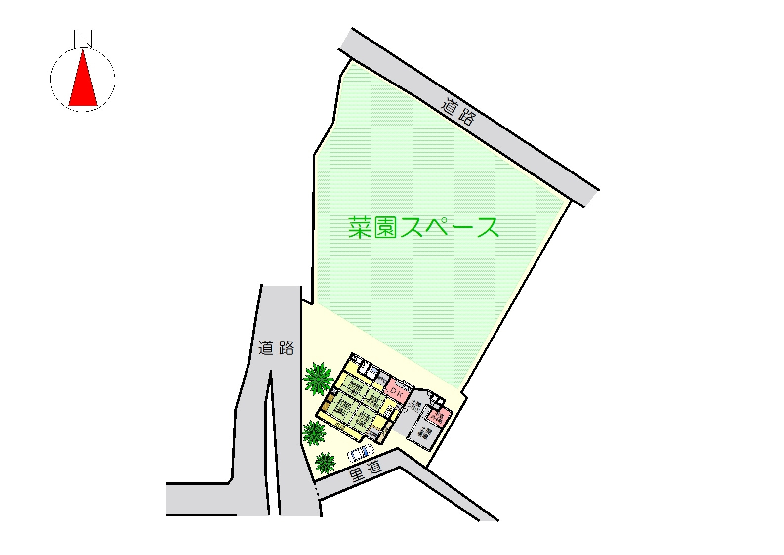 丹波市氷上町三方の中古一戸建の区画図