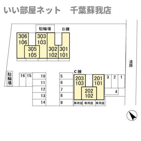 セジュールホンダ Ｃの区画図|ひと味違う？不動産屋のイメージを変えたい！