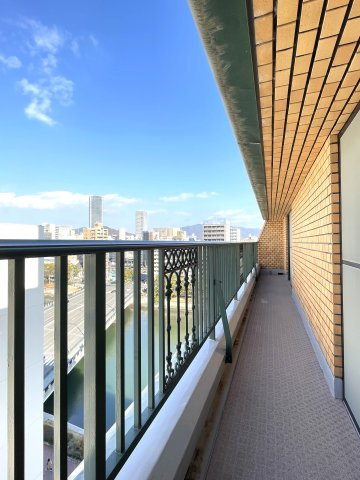 ライオンズマンション京橋川のバルコニー|北側のバルコニーです。
