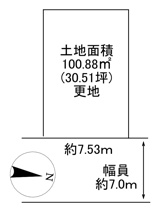 川西市東畦野6丁目　C号地　建築条件無土地の画像