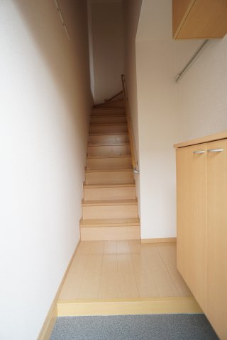 ハイツメビウスＢ棟の玄関