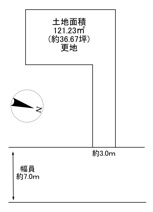 川西市東畦野6丁目　D号地　建築条件無土地の画像