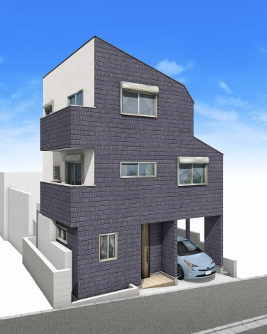 板橋区前野町5丁目　充実生活エリア　新築戸建限定1棟の外観パース