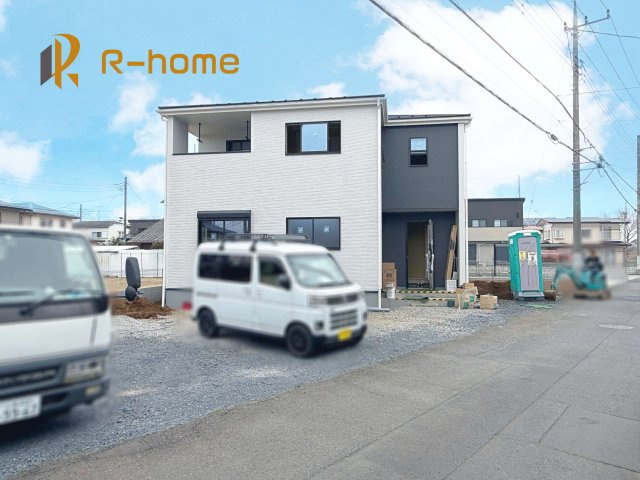 第2土浦市烏山　新築戸建て　1号棟の外観|ご予約を頂ければ、『平日』はもちろん『早朝』や『夜間』もご見学可能です♪お気軽にお申し付けください♪