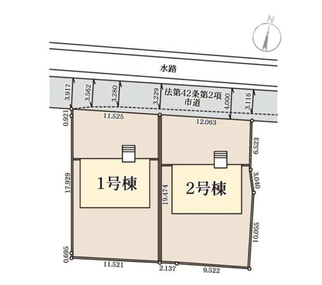【区画図】 | 前橋市鶴光路町　1号棟
