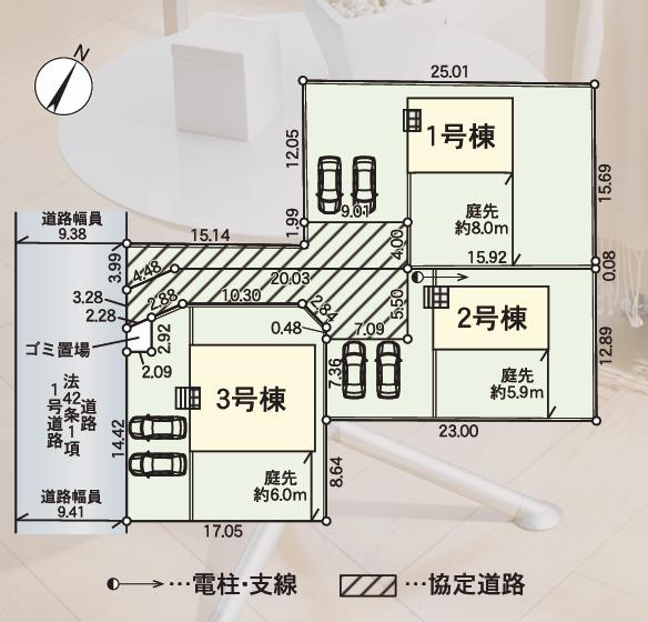 神栖市知手第4-I期　新築戸建　3号棟の区画図
