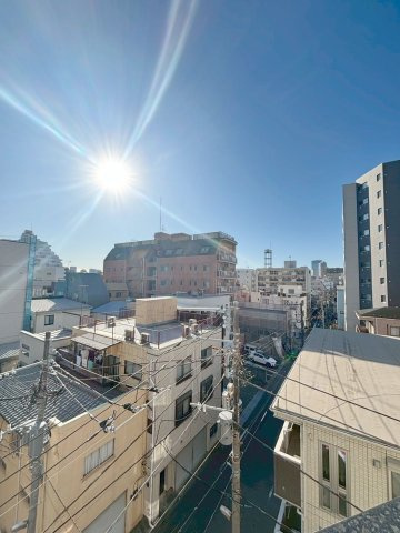 「防音マンション」プライムブリス森下スタジオの展望|バルコニーからの眺望です