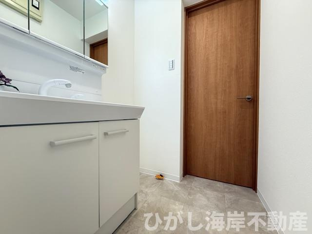 茅ヶ崎市浜之郷　中古戸建　の脱衣所|新規リフォーム完了！　脱衣スペース