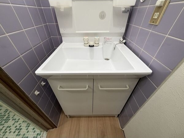 岸宮戸建の独立洗面台