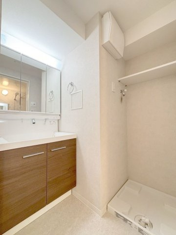 「防音マンション」Konomi　Morisitaの洗面所|コンパクトで使いやすい洗面所