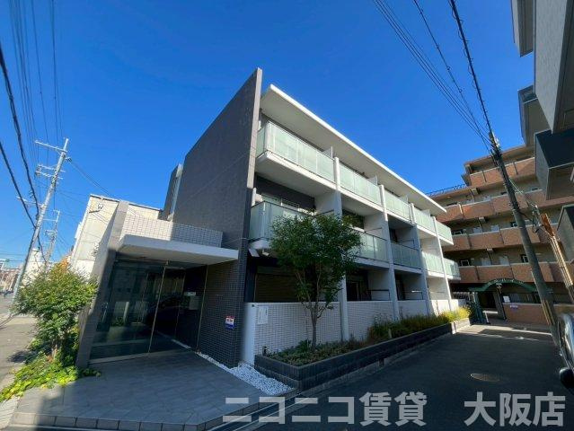 大阪市東淀川区東中島５丁目の賃貸マンションの外観