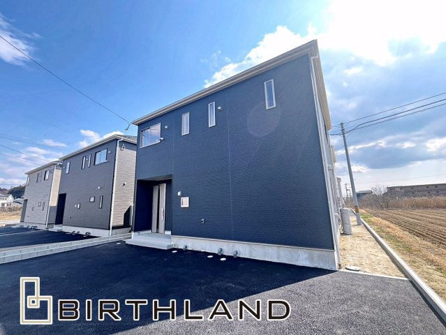 新築戸建・新築建売　二本松市油井第5　油井小・安達中の外観|〈4号棟〉完成いたしました！いつでもご内覧可能です♪