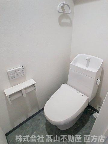 直方市大字感田のアパートのトイレ