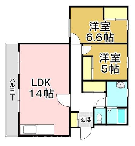 コーポなかむらの間取り