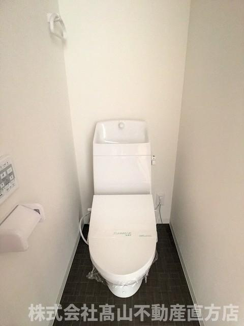 直方市大字感田のアパートのトイレ