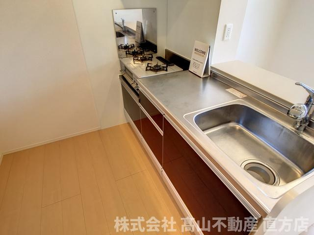 直方市大字植木のアパートのキッチン