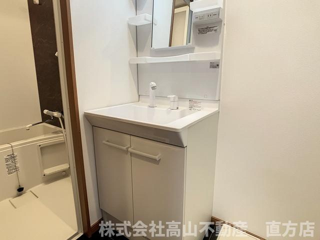 直方市大字感田の賃貸マンションの洗面所