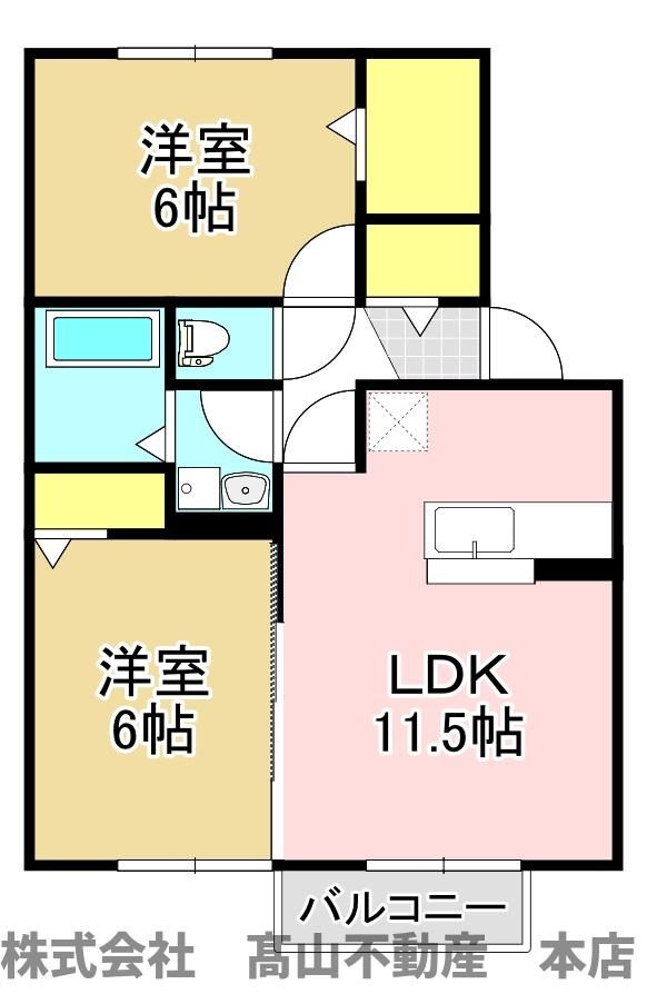 ベルックスハイムの間取り
