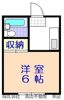 コーポしらいしAの間取り