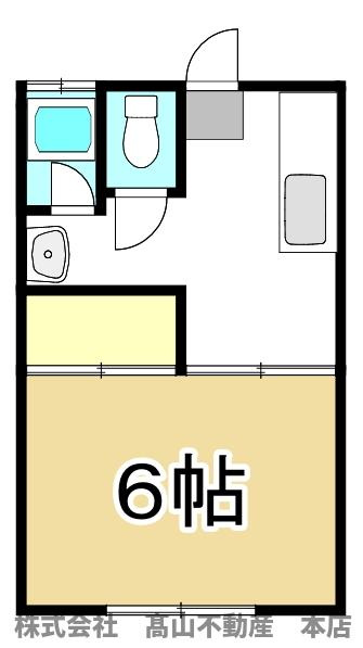 土穴幸福荘の間取り