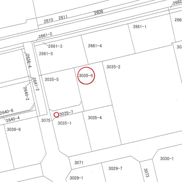宇都宮市中里町　327.94㎡　売地の区画図|公図