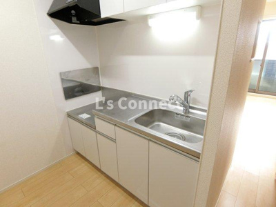 【キッチン】 | ベルサピーⅤ | ２口ガスコンロ設置可能な対面キッチンです。