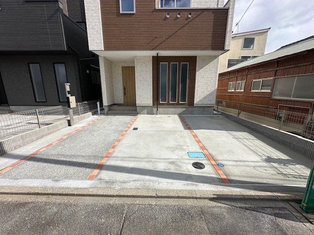 茅ヶ崎市緑が浜　新築戸建　全２棟の駐車場|駐車スペース