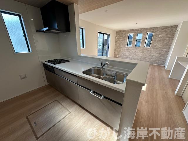 茅ヶ崎市香川１丁目　新築戸建　全２棟のキッチン|食洗機付きシステムキッチン