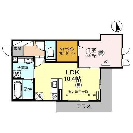 セッティエーム高崎Ｂの間取り