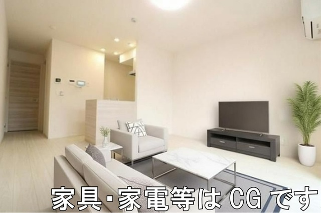 La Maison天川原町一丁目　B棟の内装|LDK　※家具・家電等はCGです