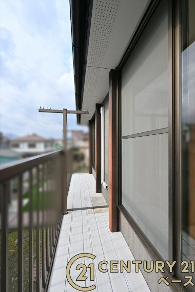 北葛城郡広陵町馬見北６丁目　一戸建のバルコニー|■現地撮影写真■開放感あふれるバルコニー！