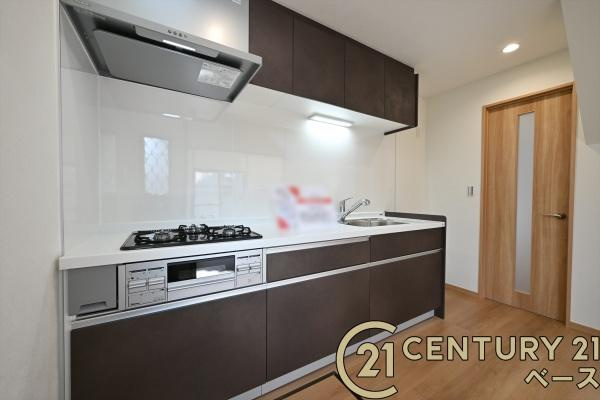 北葛城郡広陵町馬見北６丁目　一戸建のキッチン|■現地撮影写真■収納力と使いやすさを追求したシステムキッチンです！