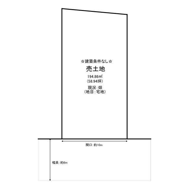 鳥取市立川町5丁目土地の土地図