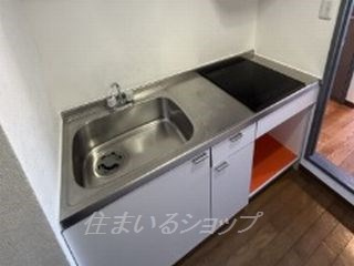 広島市安佐北区口田４丁目の賃貸マンションのキッチン|２口コンロ付き