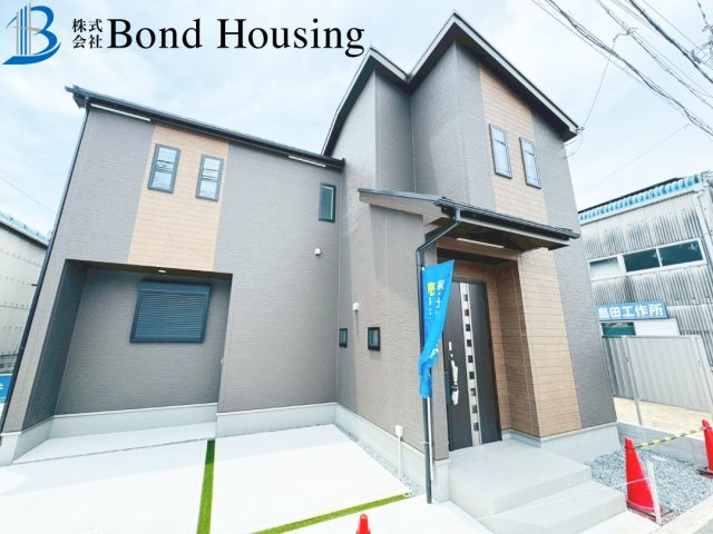山電東二見徒歩10分　駐車２台　魚住町西岡 A号地 新築戸建の外観