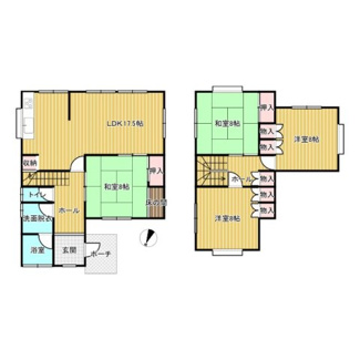 【間取り】 | 丹波篠山市住吉台84-8戸建